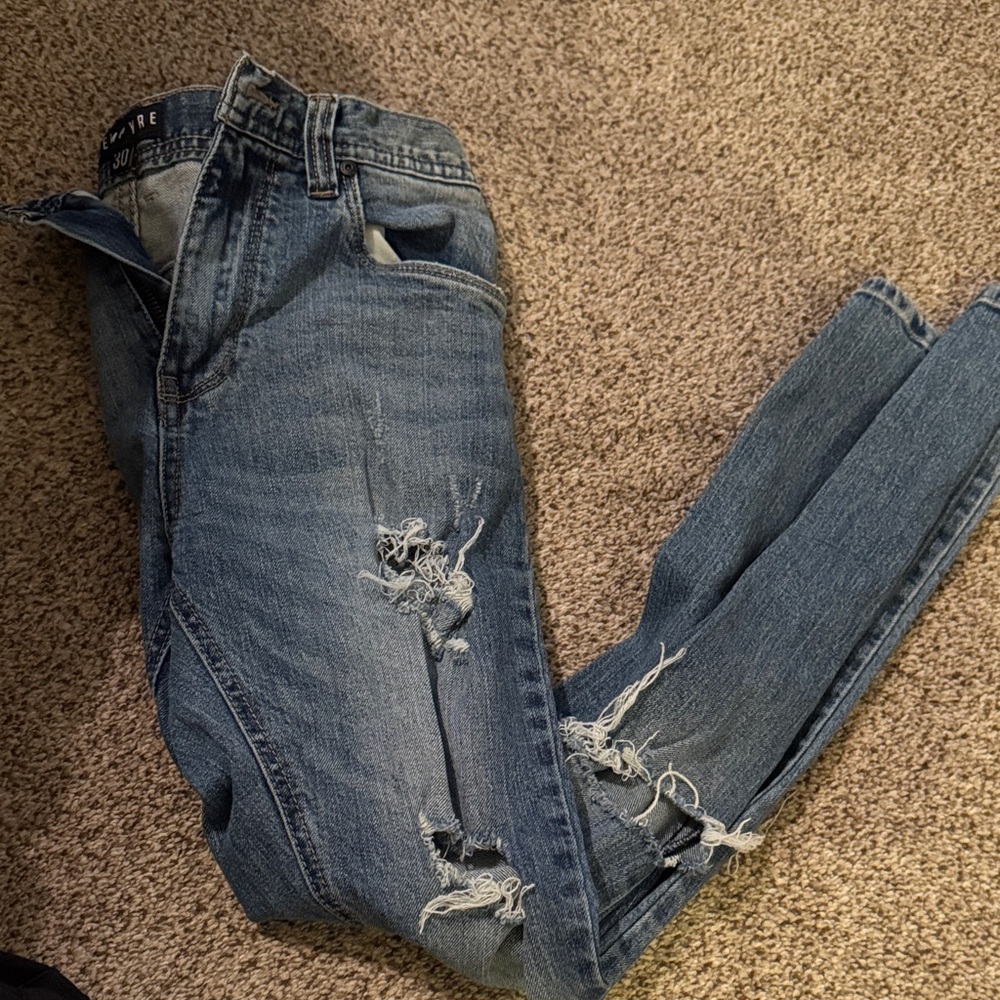 Empyre Light Blue Distressed Skinny Jeans